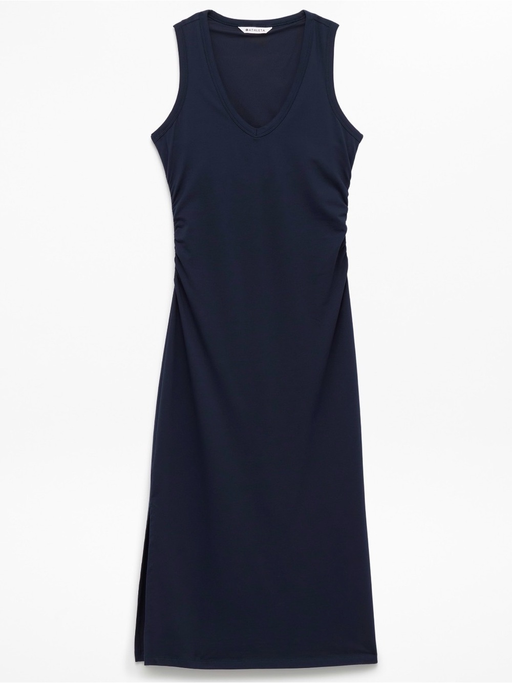 Athleta Navy Essential VNeck Midi Dress